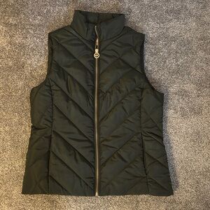 Michael Kors Hunter Green Quilted Vest
